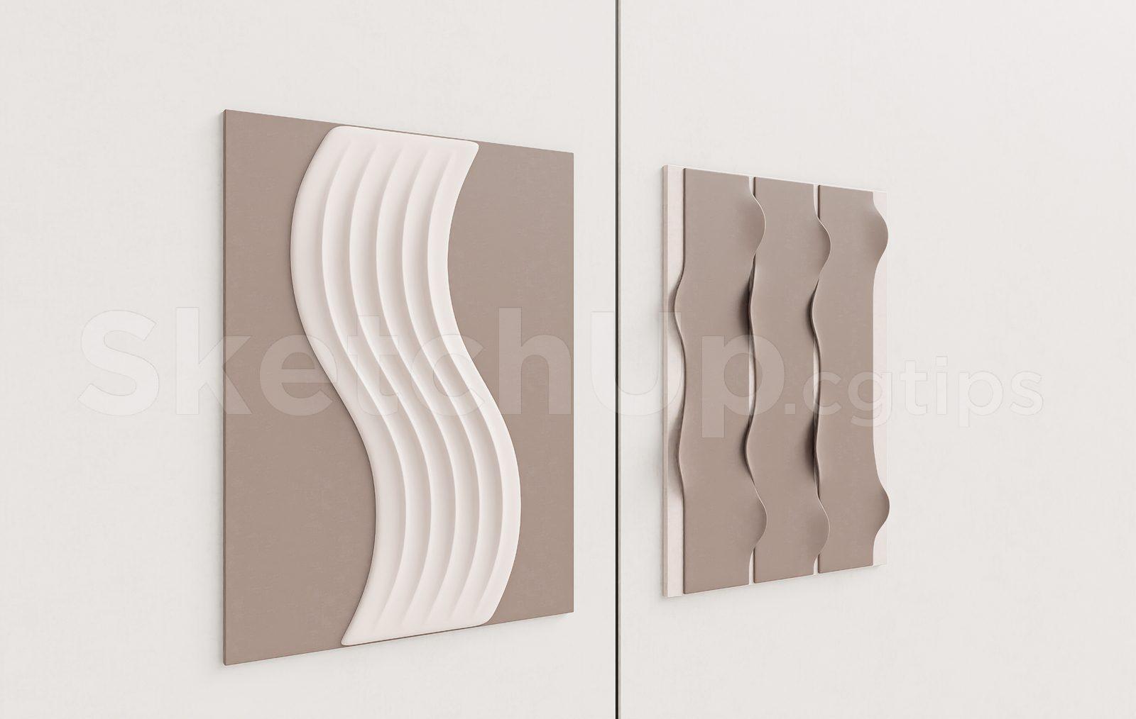 Modern Abstract 3D Wall Panel Decor