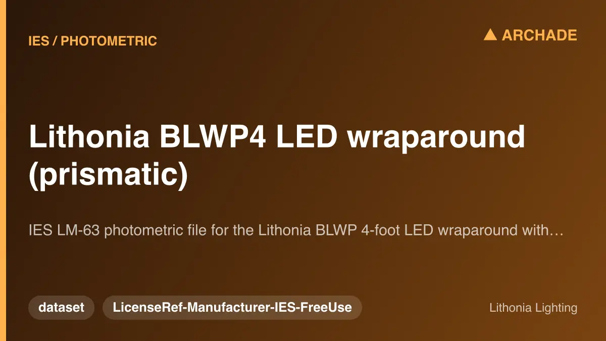 Lithonia BLWP4 LED wraparound (prismatic)