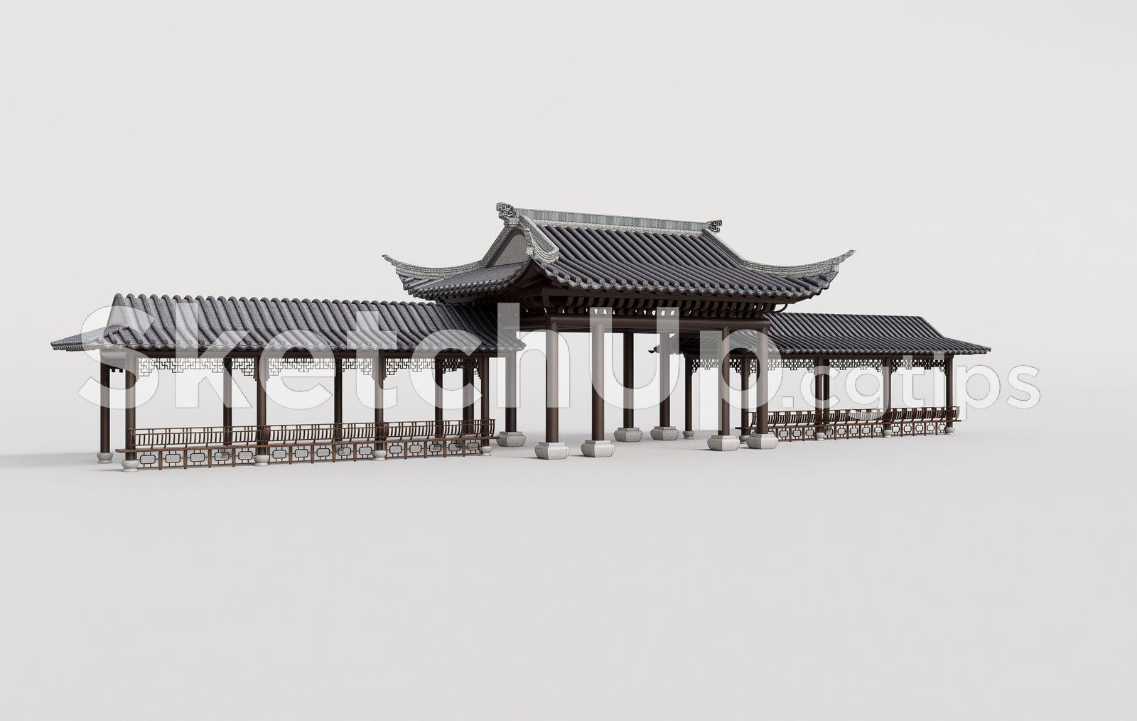 Asian Traditional Pavilion Architecture
