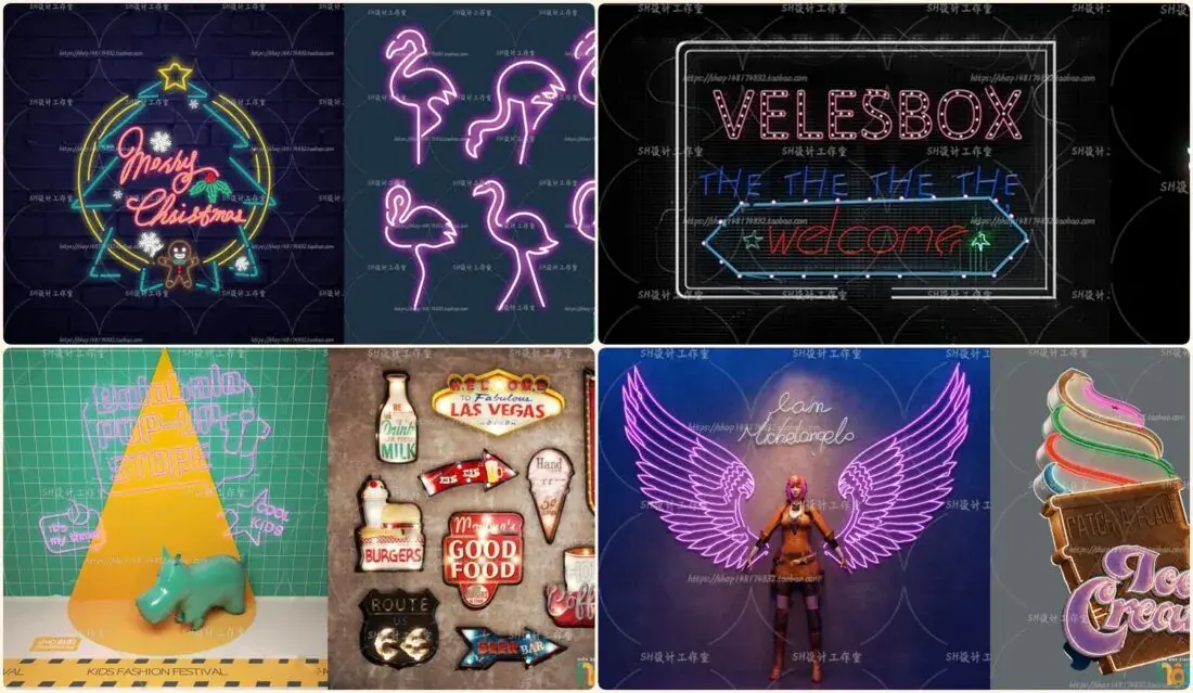 LED Neon light set part 3