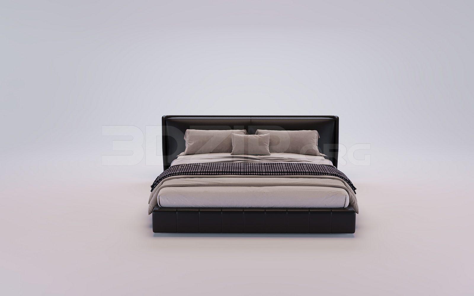 Bed Model for Interior Design