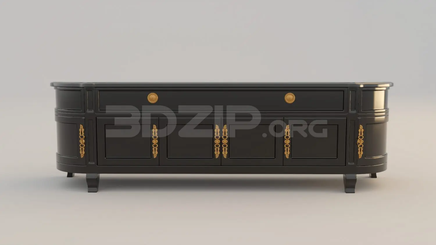 TV Cabinet — preview 1 (3dzip, CC0)