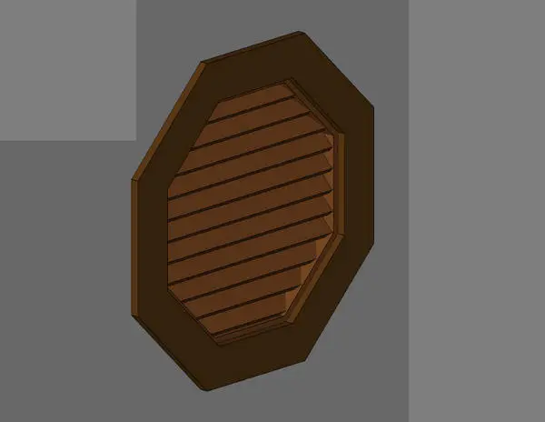 Octagonal Louver — preview 1, by dl721 (RevitCity, CC0)