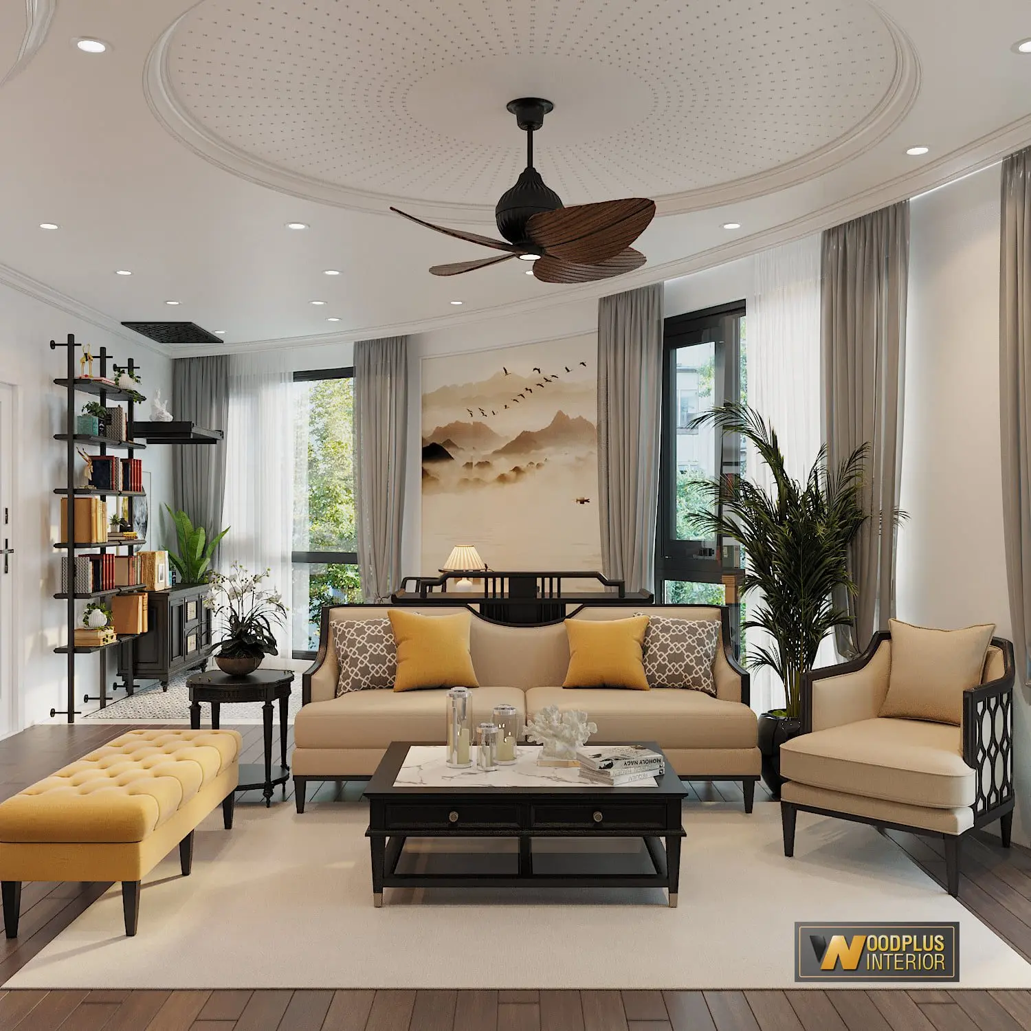 Living Room – Kitchen Interior