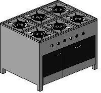 Industrial Stove — preview 1, by NinaFrankfurt (RevitCity, CC0)