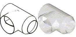 Round Duct Horizontal T 1