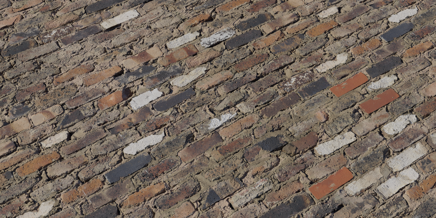 Mixed Brick Wall