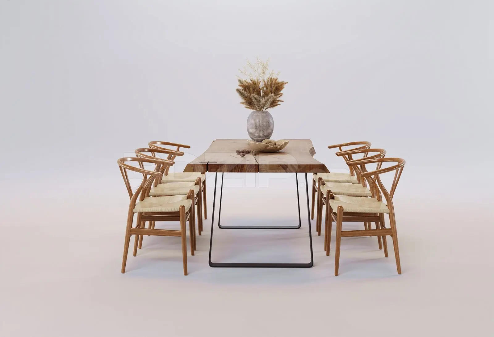 Dining Table And Chair — preview 1 (3dzip)