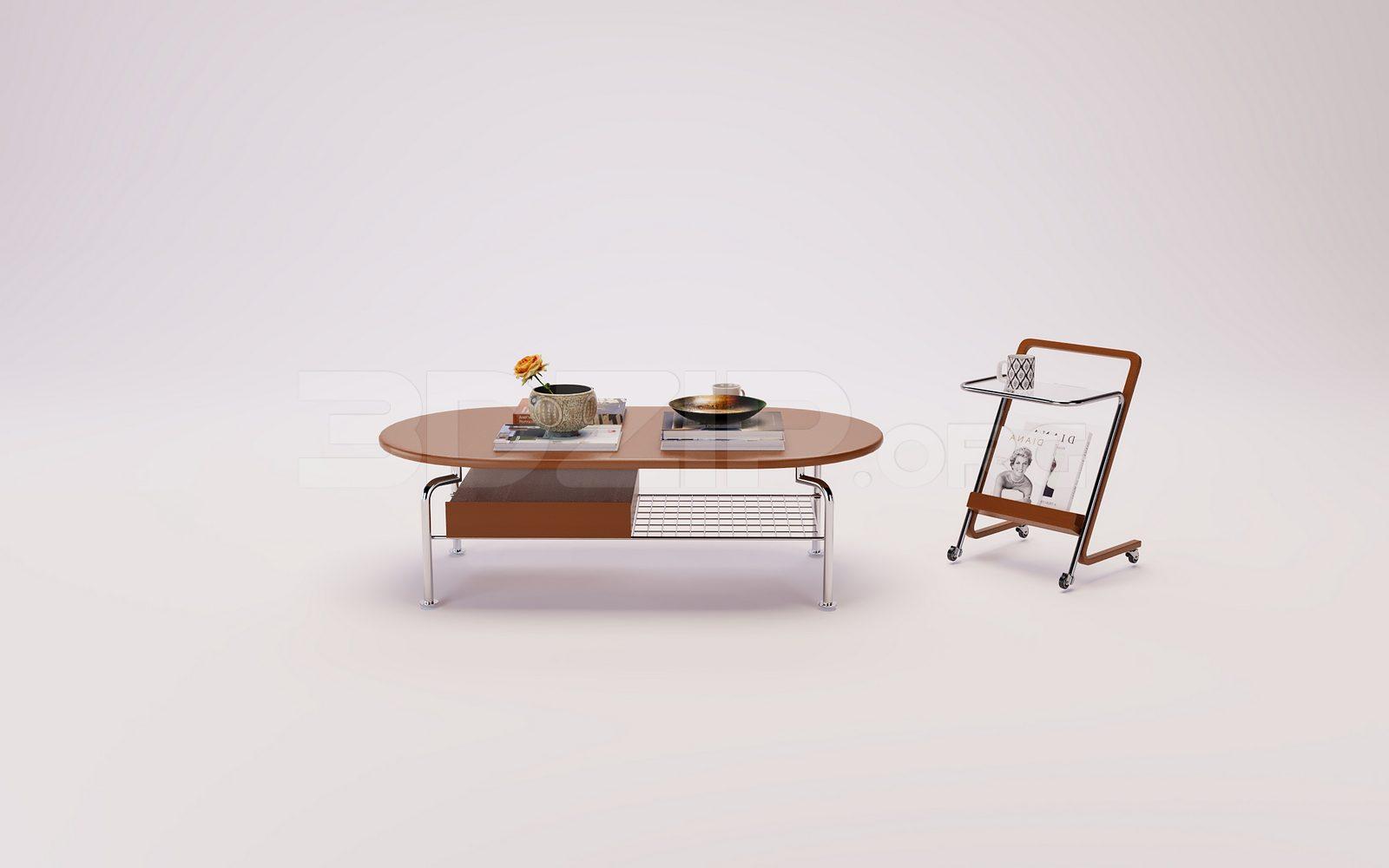 Tea Table Model for Interior Design