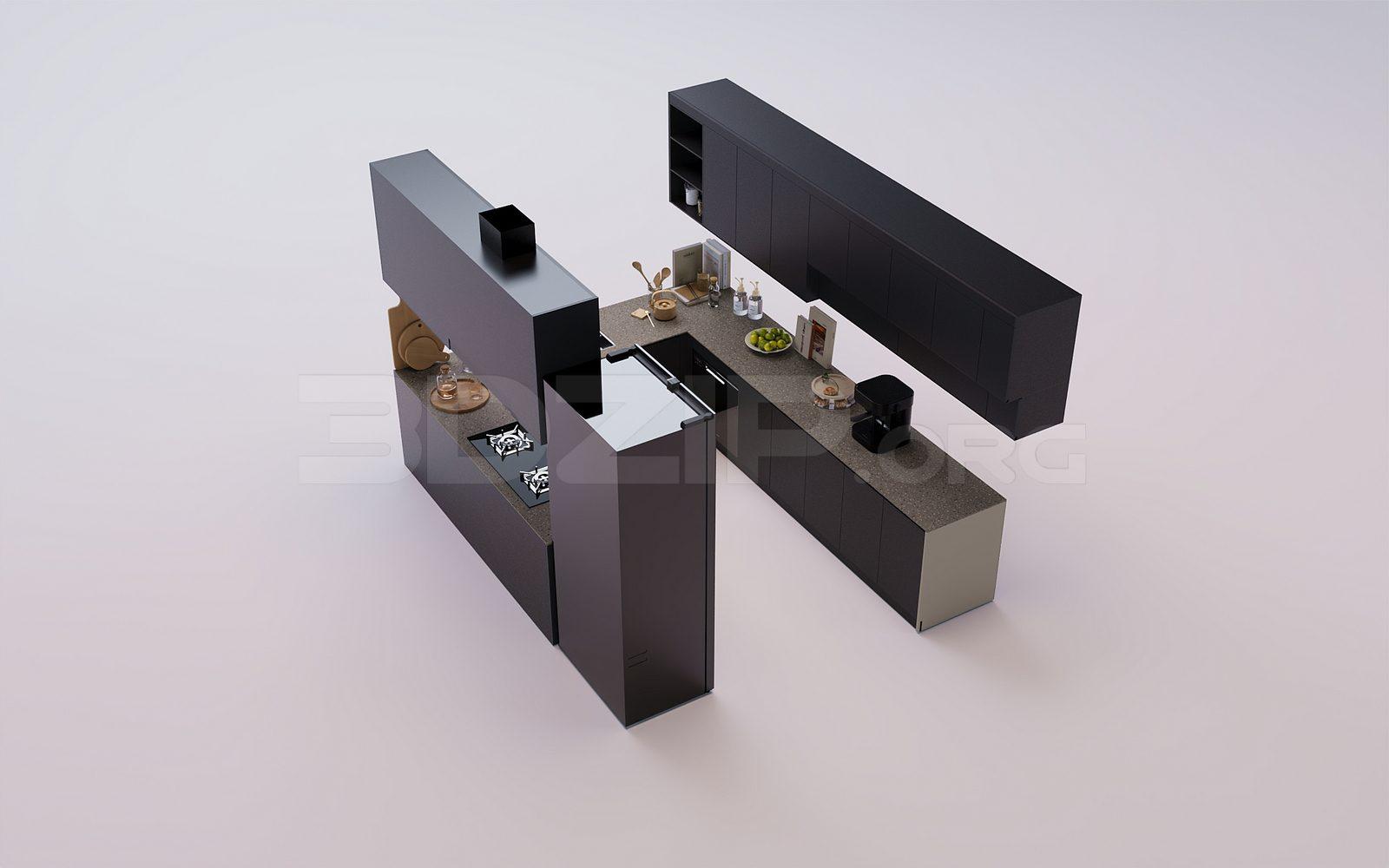Kitchen — preview 1 (3dzip)