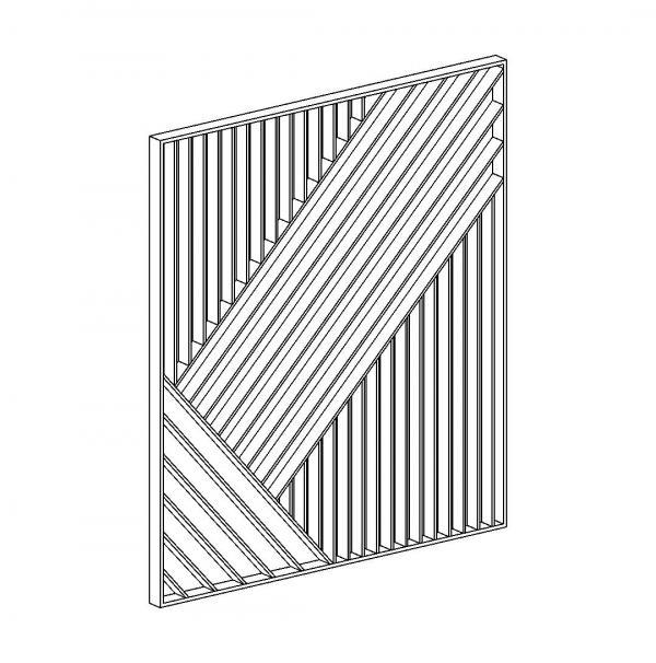 Slanted Room Divider
