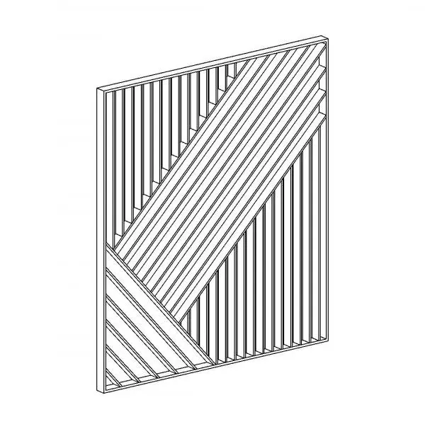 Slanted Room Divider