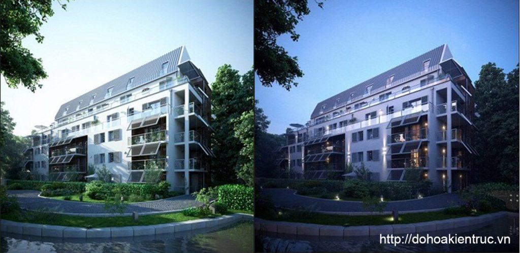 Exterior Day and Night