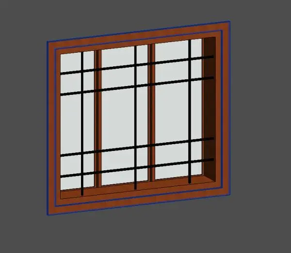 Window With Grill — preview 1, by AHDS (RevitCity, CC0)