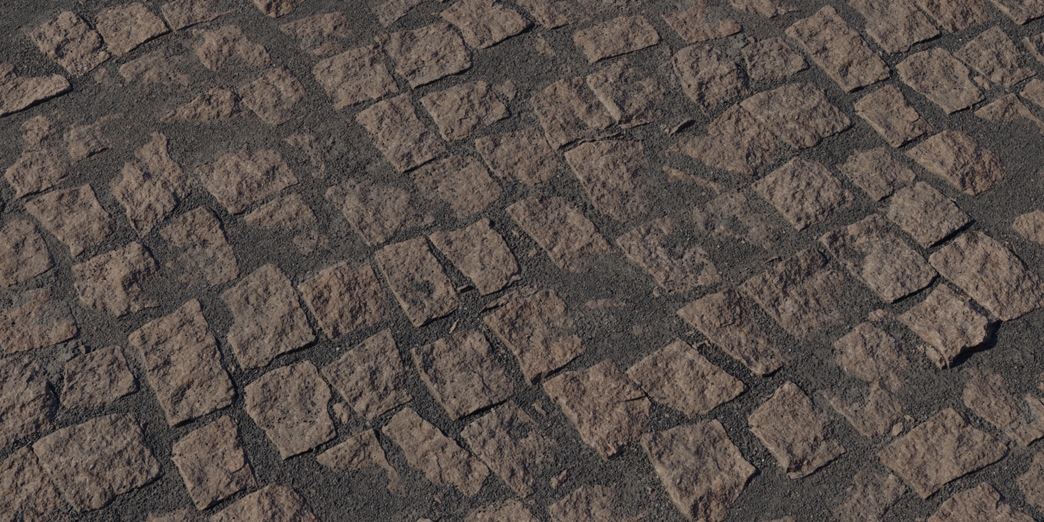 Cobblestone Embedded Asphalt