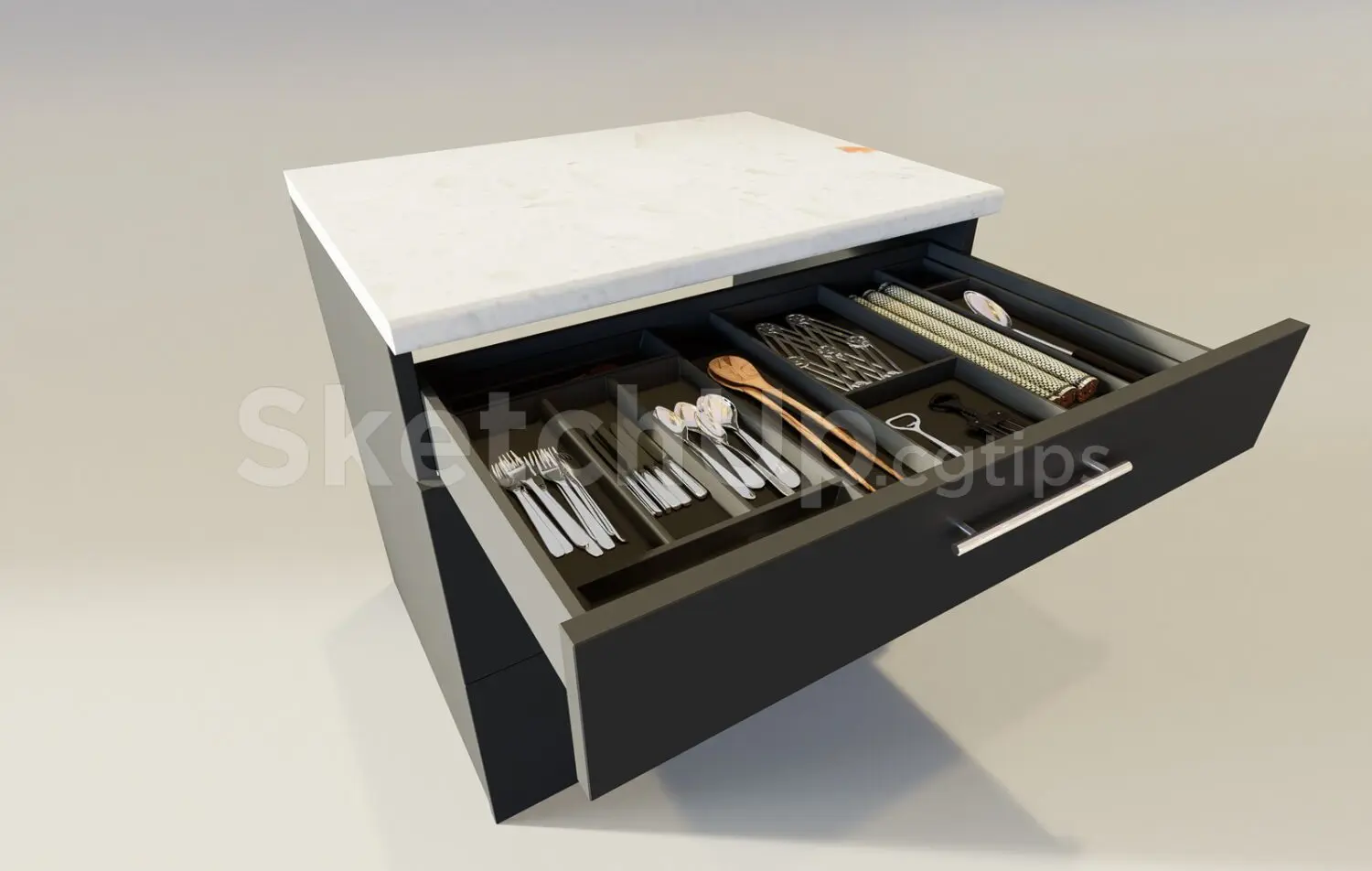 Plates, chopsticks, spoons, and kitchen utensils — preview 1 (cgtips, CC0)