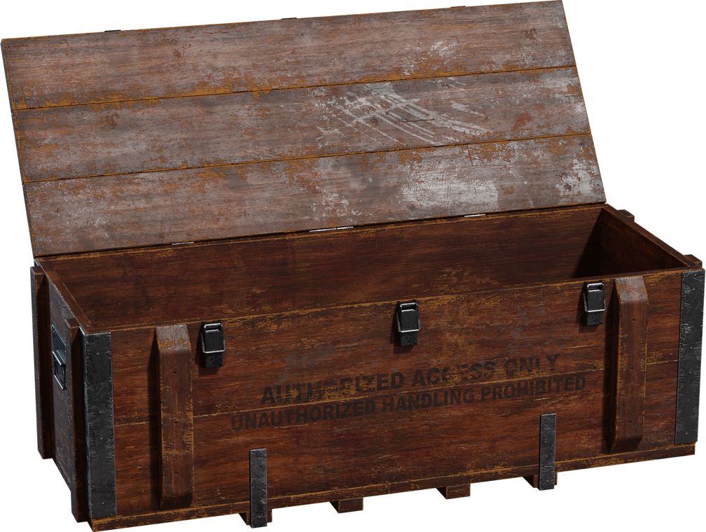 Wooden Military Crate