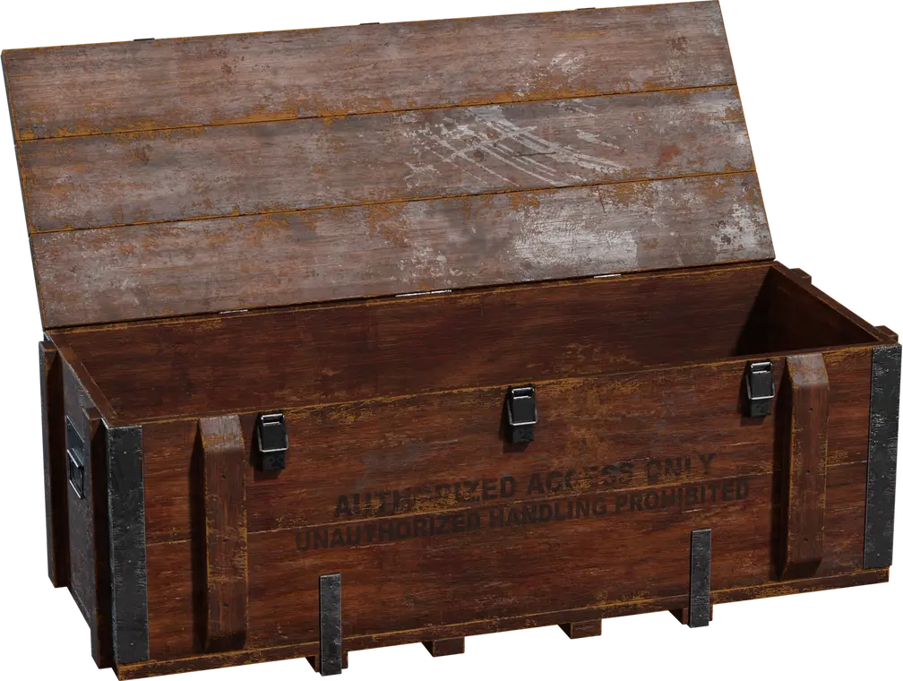 Wooden Military Crate