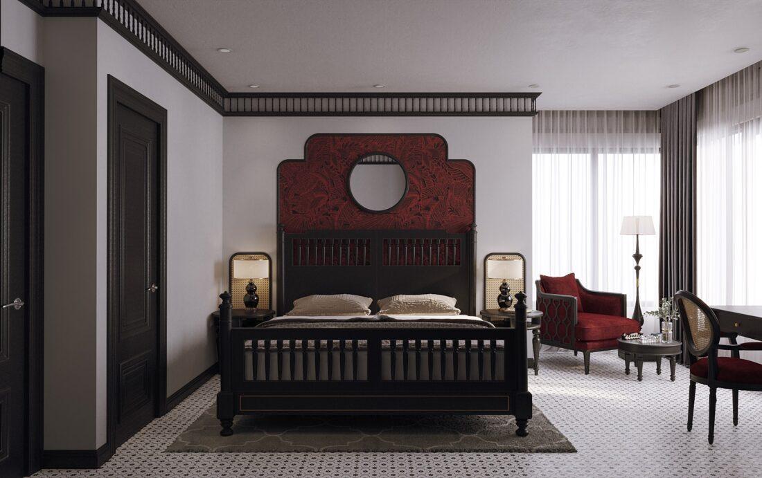 Interior Scenes Model Indochine Bedroom 562