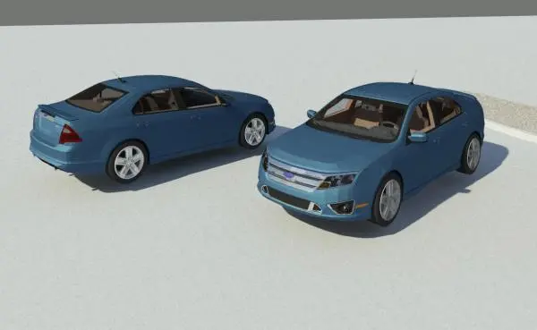 Ford Fusion V6 - Car Automobile Vehicle — preview 1, by bradley911 (RevitCity, CC0)