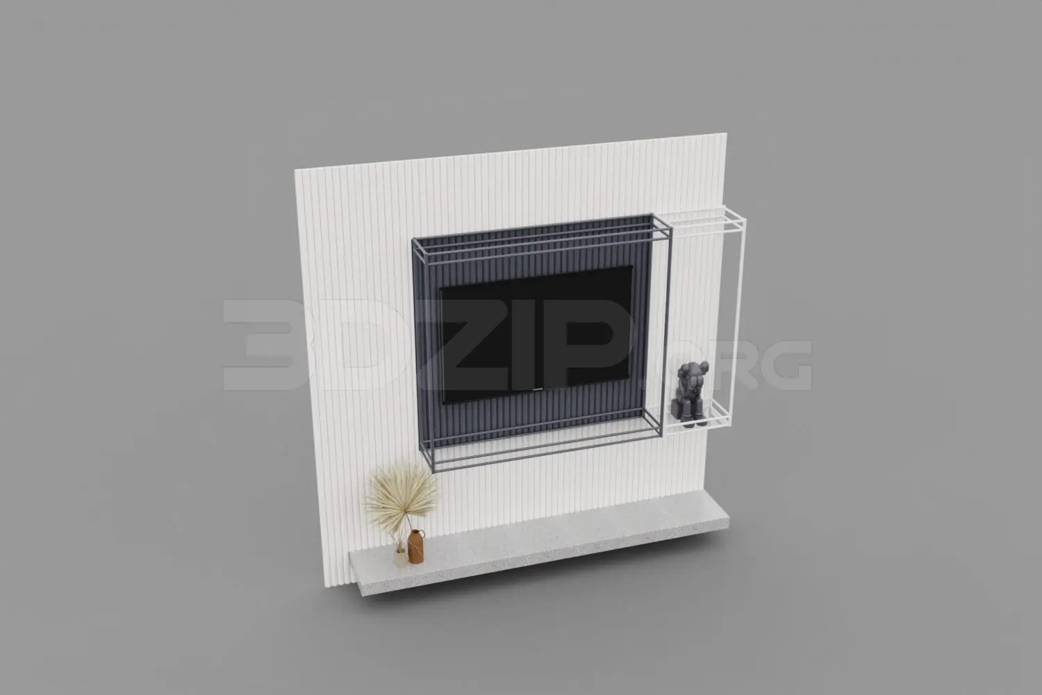 TV Cabinet — preview 1, by Dat Nguyen (3dzip, CC0)