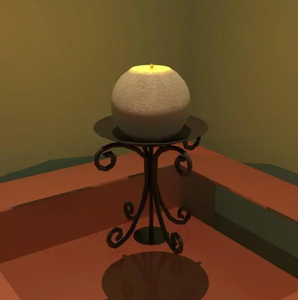 Decorative Candle — preview 1, by troysmithfreak (RevitCity, CC0)