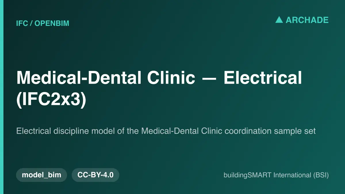 Medical-Dental Clinic — Electrical (IFC2x3)