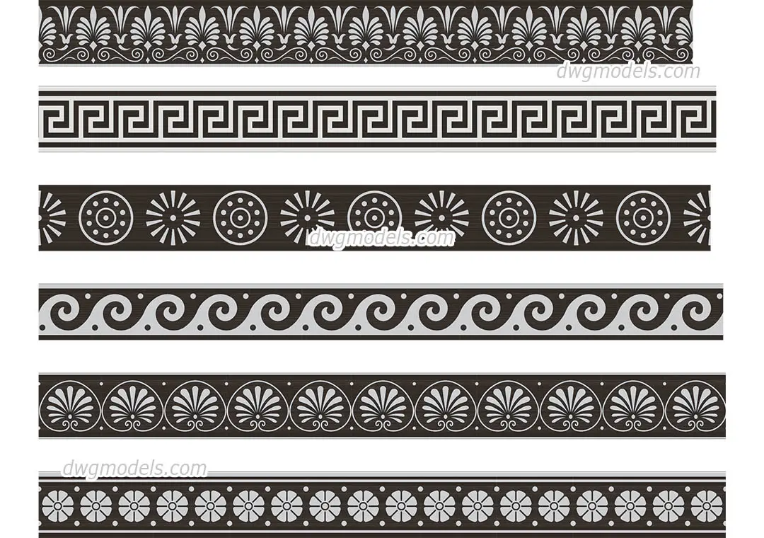 Greek Pattern — preview 1 (dwgmodels.com, CC0)