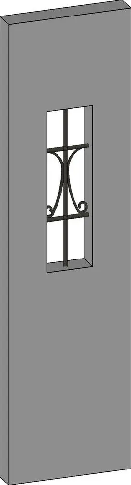 Wrought iron opening detail