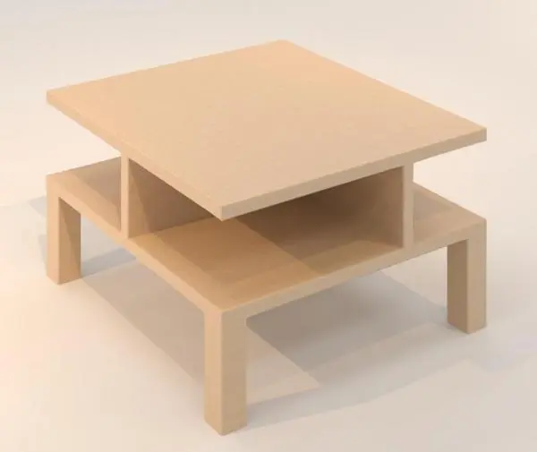 Coffe Table — preview 1, by kojake (RevitCity, CC0)