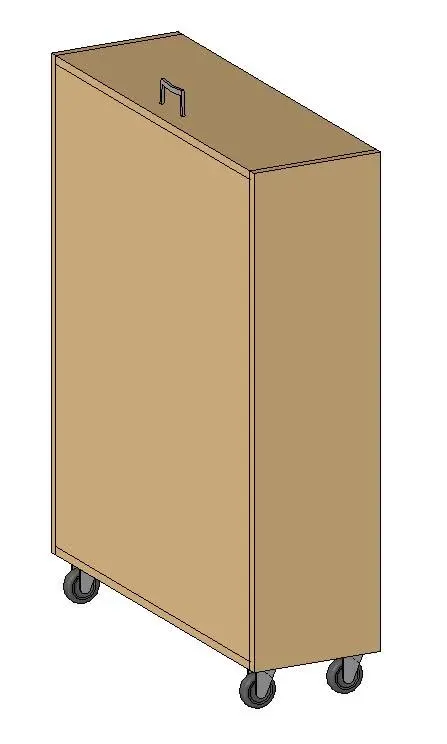 Clay Storage Cart
