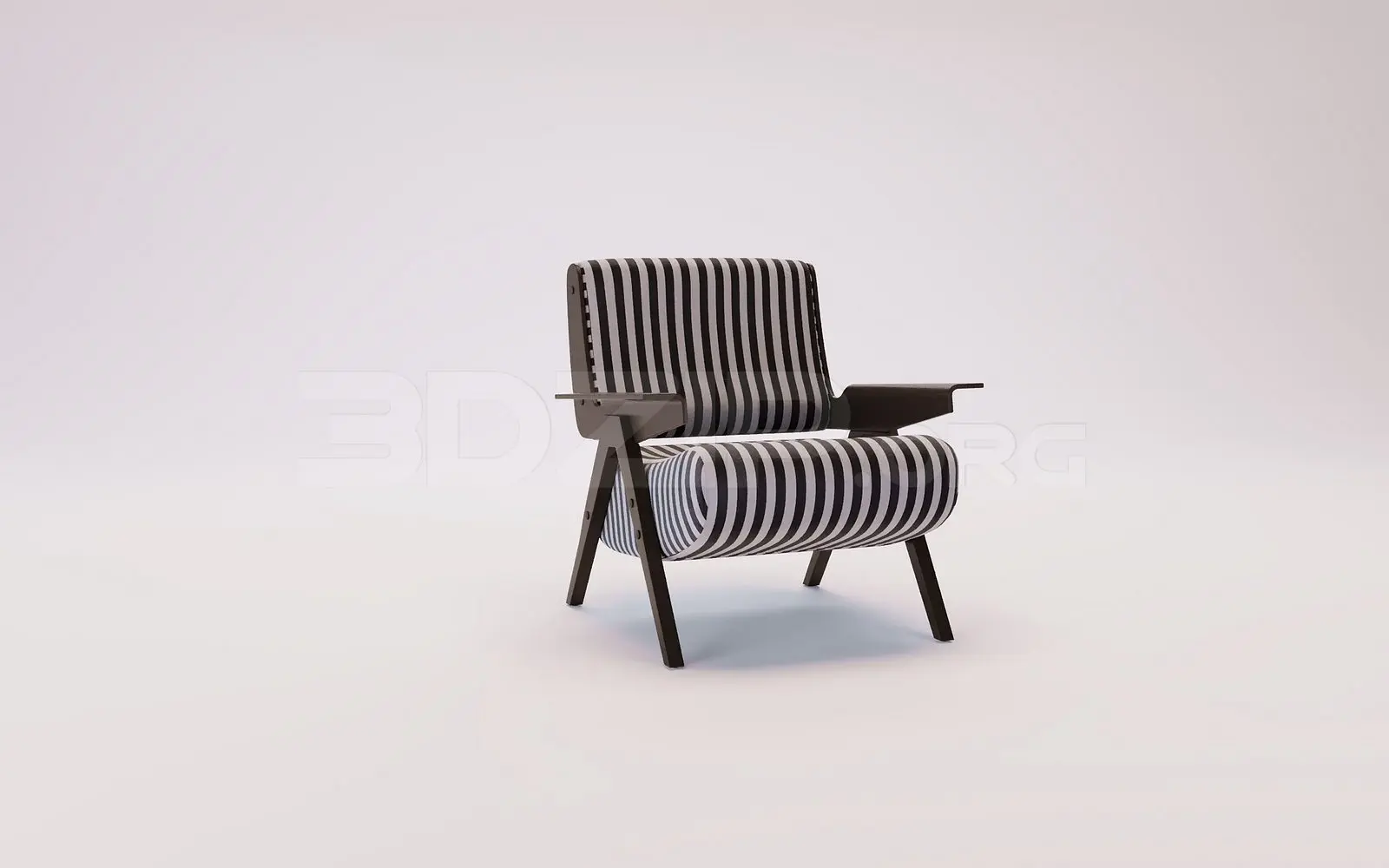 Armchair 3D Model for Interior Projects