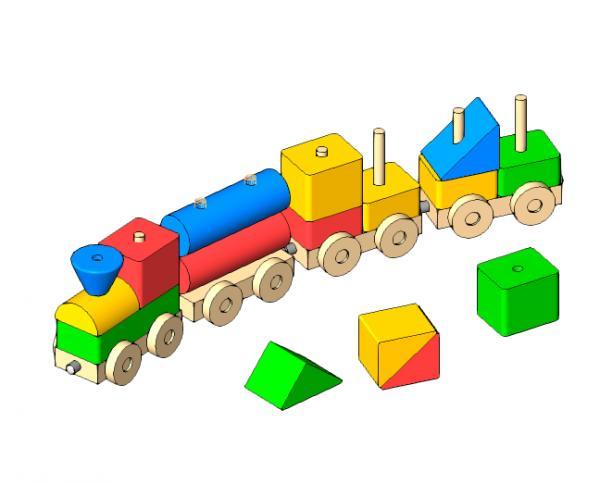 Toy - Wood train