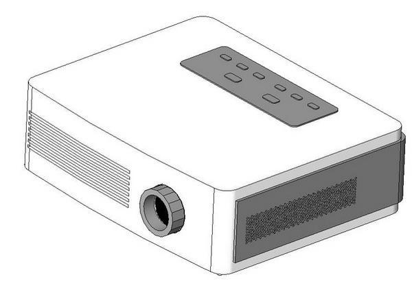 Home cinema video projector