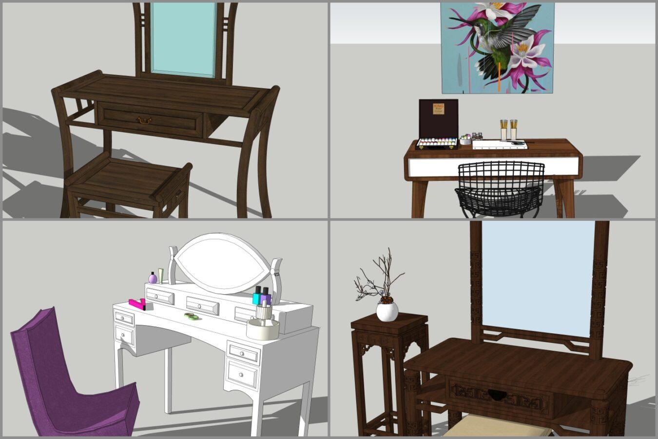 Combo Makeup Desk