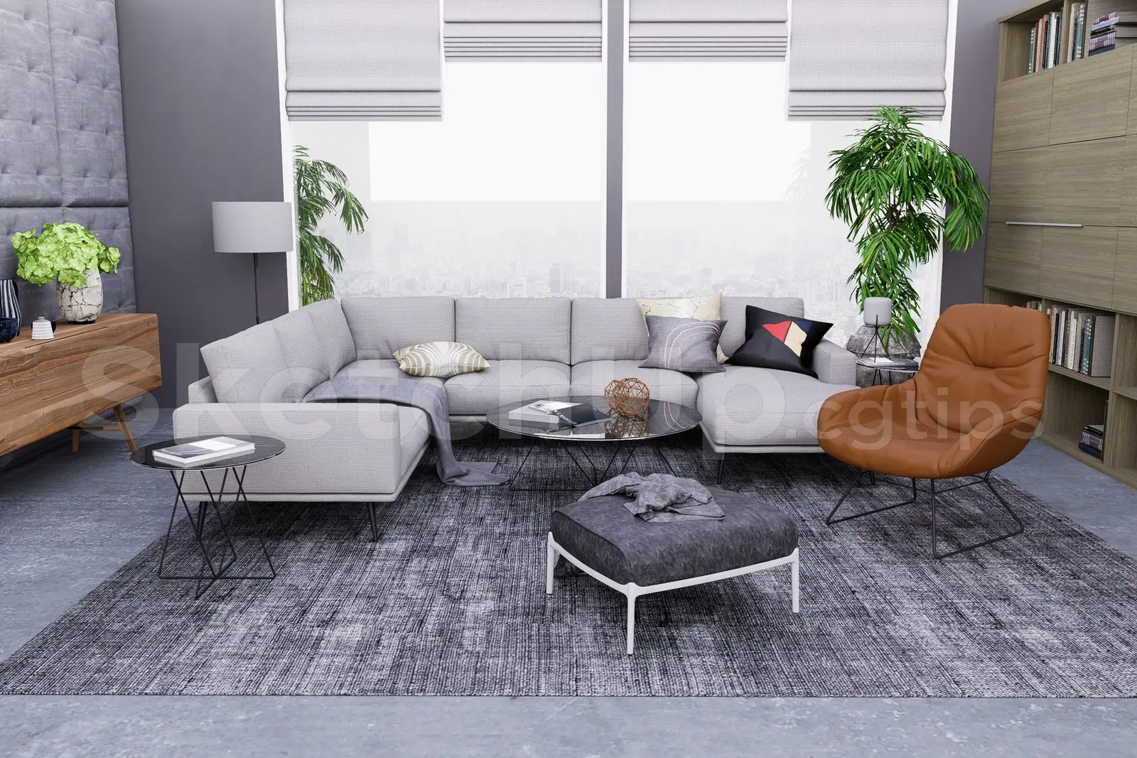 Living Room Interior — preview 1 (cgtips, CC0)