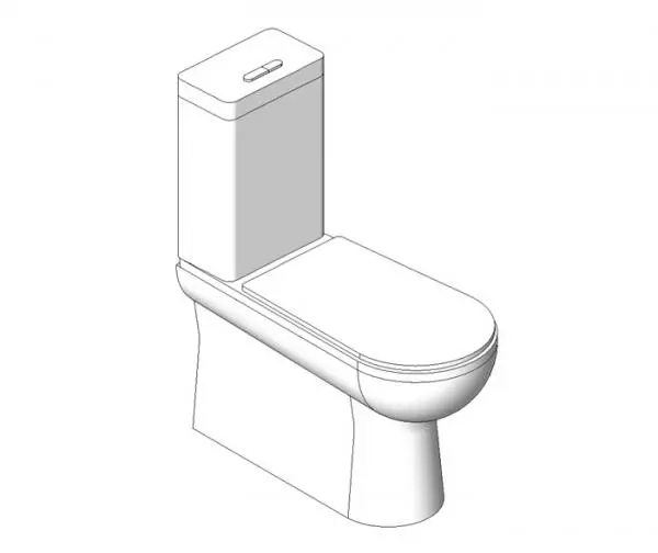 Floor Mounted WC with cistern