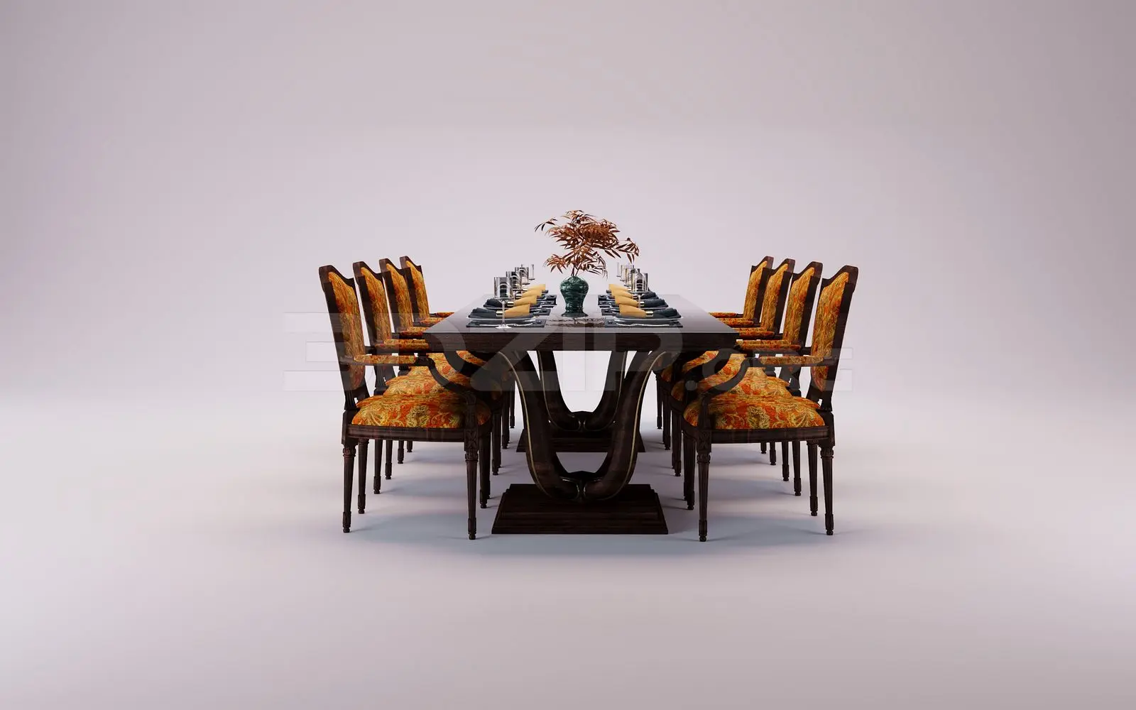 Dining Table And Chair — preview 1 (3dzip)