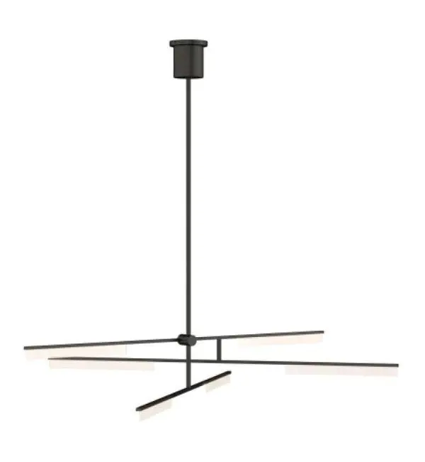 Klee 6 Light Wide LED Linear Chandelier — preview 1, by Sabrina (RevitCity, CC0)