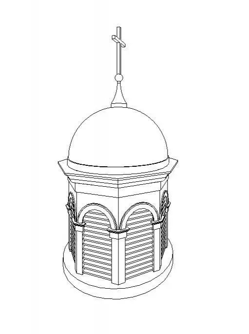 Octogon Cupola with Dome