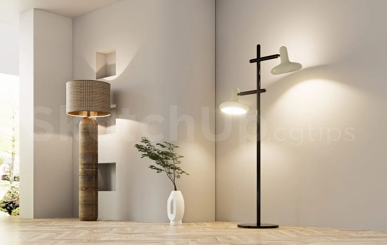 Floor Lamp Model Download for Interior Projects — preview 1 (cgtips)