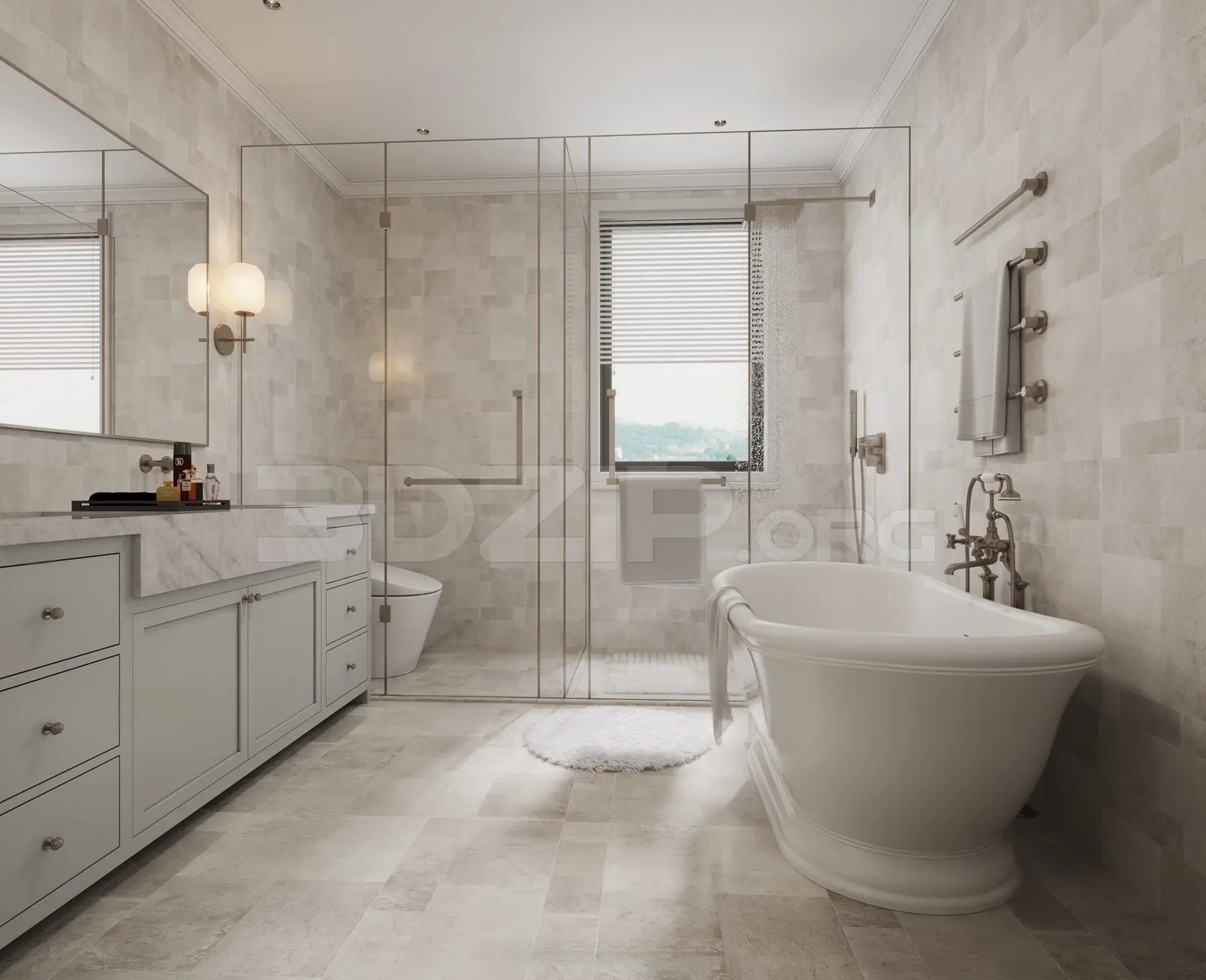 Bathroom Interior — preview 1 (3dzip)