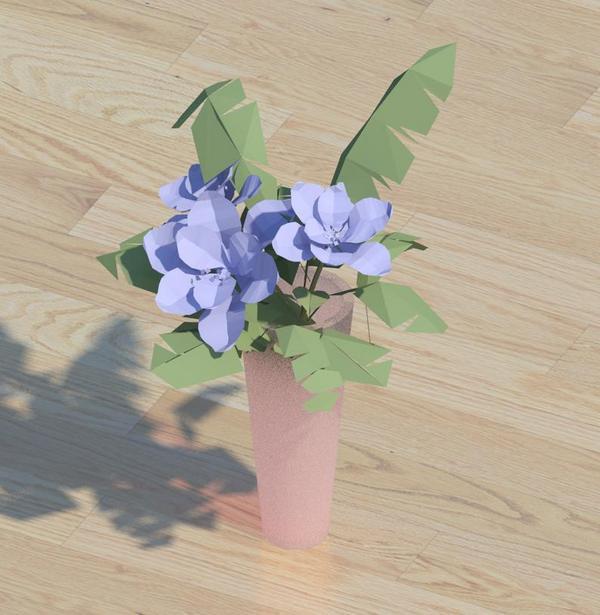 Flowers and vase