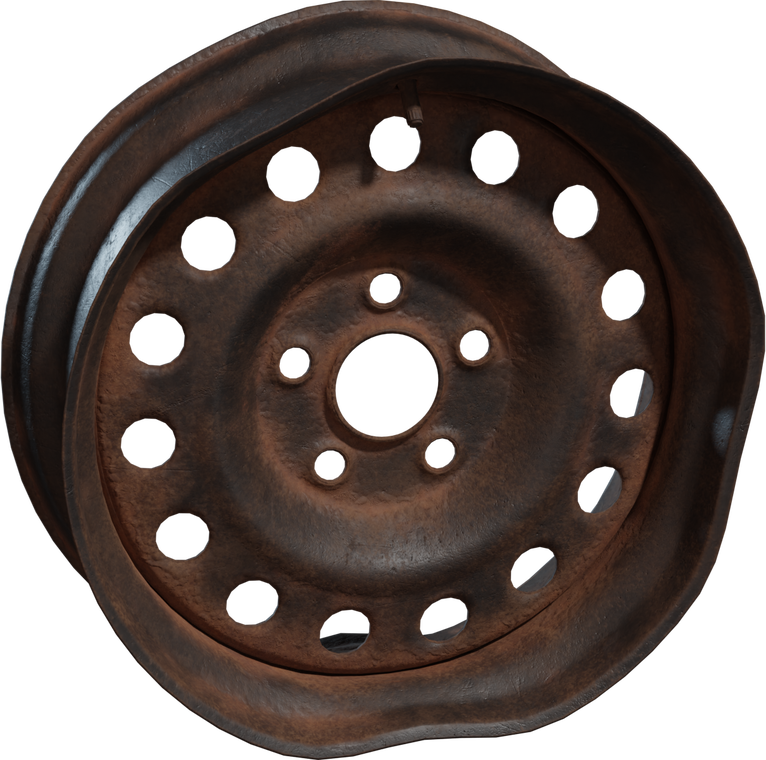 Rusted Wheel Rim 1