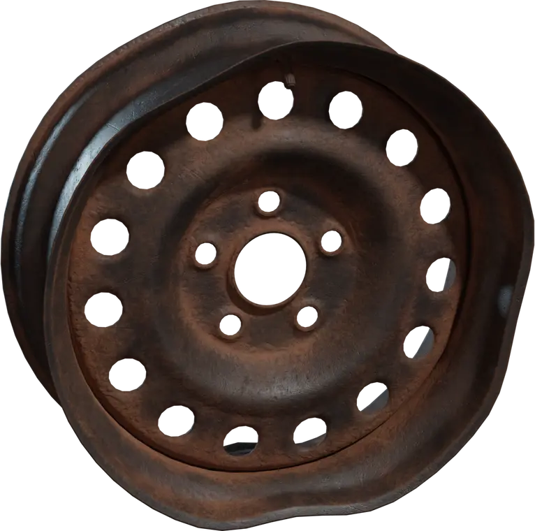 Rusted Wheel Rim 1