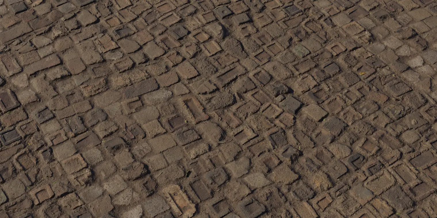 Recycled Brick Floor — preview 1, by Dimitrios Savva (Poly Haven, CC0)