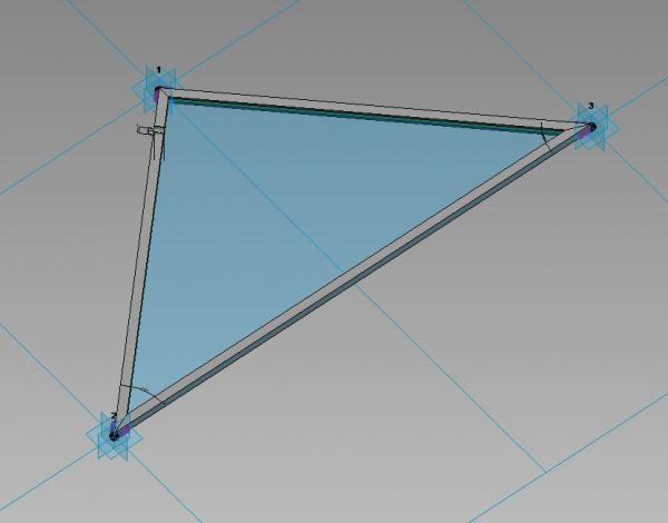 Adaptive Triangular curtain panel