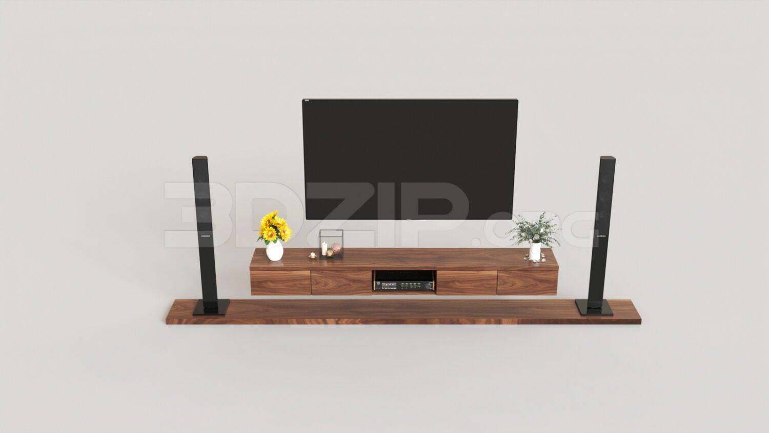 TV Cabinet — preview 1 (3dzip)