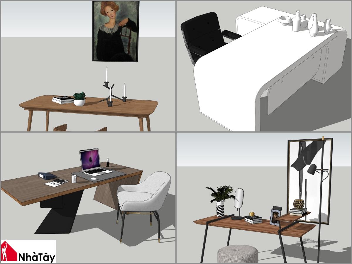 Combo study modern Desk