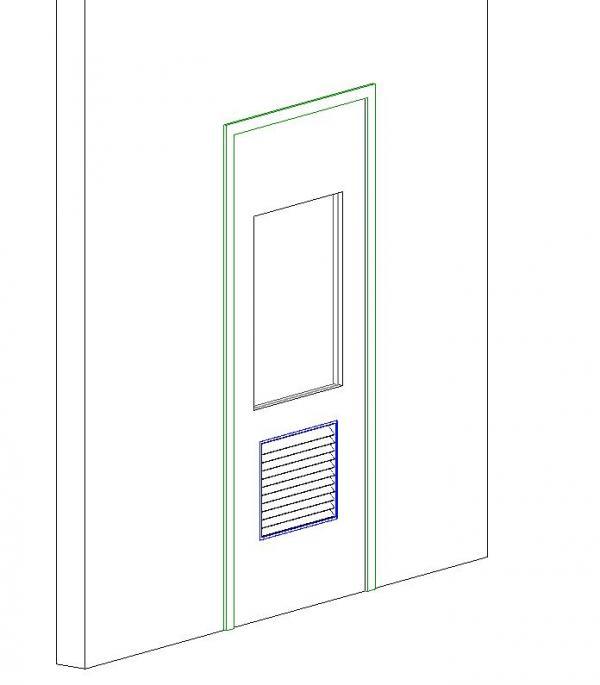 Single Flush with Vision and Vent